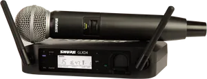 Shure Wireless Microphone System PNG image