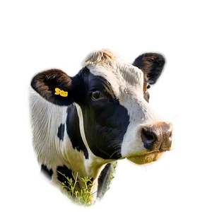 Shy Cow Face PNG 06212024