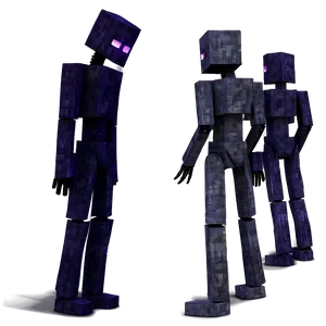 Shy Enderman Looking Away PNG Hil PNG