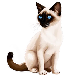 Siamese Cat Clipart Png 06122024 PNG image