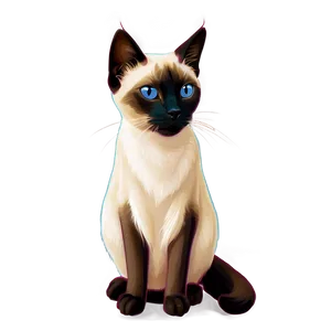 Siamese Cat Clipart Png 06122024 PNG image