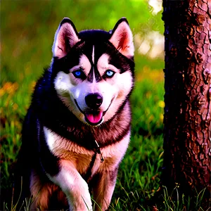 Siberian Husky In Nature Png Yqj PNG image