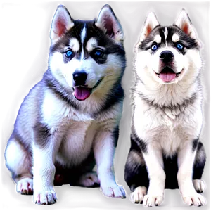 Siberian Husky Puppy PNG 06252024 PNG