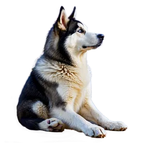 Siberian Husky Sitting Png Mie8 PNG image