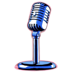 Side-address Podcast Microphone PNG 06122024