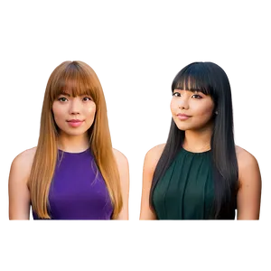 Side Bangs Hairstyles Png 37 PNG image