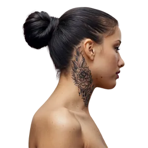 Side Neck Tattoo Concepts PNG Las PNG