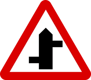 Side Road Junction Traffic Sign PNG image