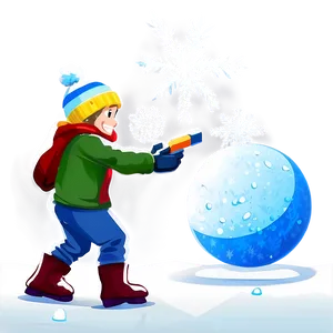 Side-splitting Snowball Fight Png 12 PNG image