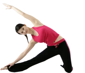 Side_ Stretch_ Fitness_ Pose PNG