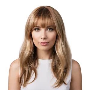 Side-swept Blonde Bangs Png 44 PNG image