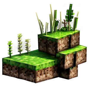 Side View Minecraft Grass Block Png Ihl92 PNG image