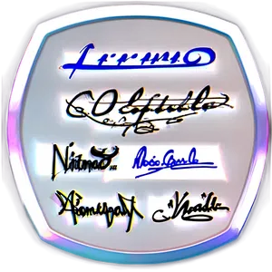 Signatures C PNG image