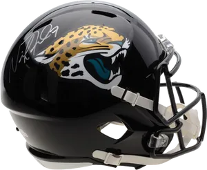 Signed Jaguars Football Helmet