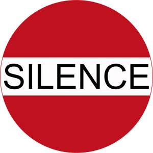 Silence Sign Graphic PNG image