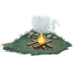 Silent Anime Campfire Png Kua10 PNG image