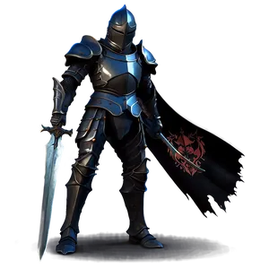 Silent Black Knight PNG 12
