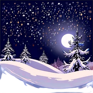 Silent Night Snowfall PNG Hjv PNG
