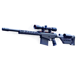 Silent Sniper Rifle With Suppressor PNG 06262024 PNG