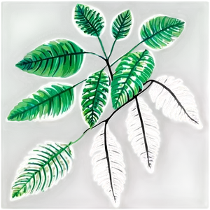 Silhouette Leaves PNG 05042024