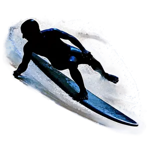 Silhouette Of A Person Surfing PNG 20 PNG