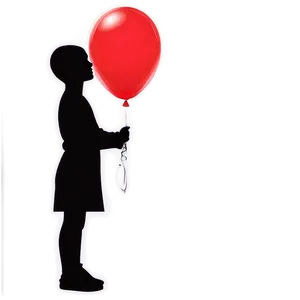Silhouette Of A Person With Balloon PNG Yoo PNG