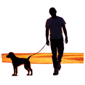 Silhouette Of A Person With Dog PNG Sxs PNG