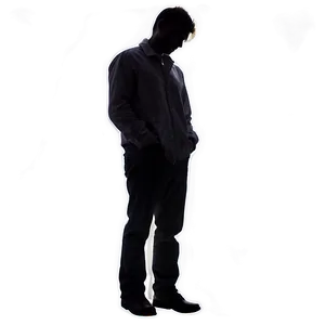 Silhouette Of A Sad Person Png 57 PNG image