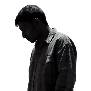 Silhouette Of A Sad Person PNG Xxd