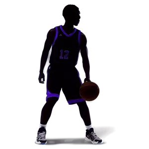 Silhouette Of Basketball Player Png Fcp PNG image