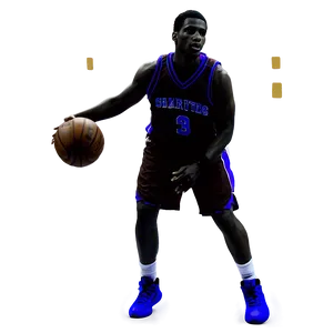 Silhouette Of Basketball Player PNG Yqv51
