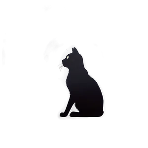 Silhouette Of Grey Cat PNG Qfr23 PNG