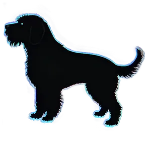 Silhouette Of Labradoodle Png Lhn79 PNG image