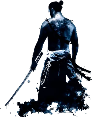 Silhouette_of_ Samurai_with_ Sword