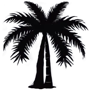 Silhouette Palm Tree Emoji Png Pkt PNG image