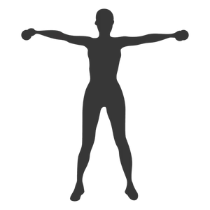 Silhouette_ Stretching_ Pose PNG