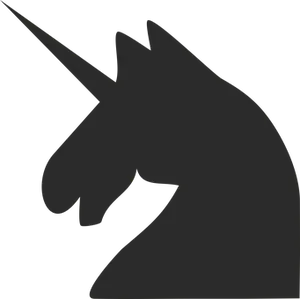 Silhouette Unicorn Profile