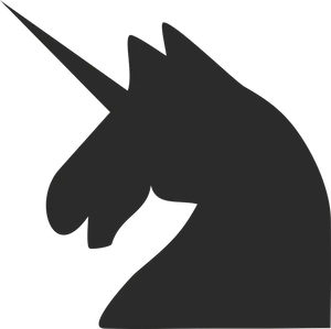 Silhouette Unicorn Profile
