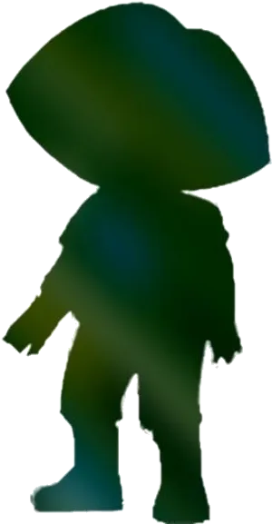 Silhouetted Animated Character PNG image