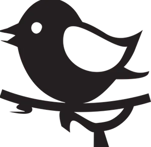Silhouetted Bird Graphic