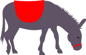 Silhouetted Donkey Graphic