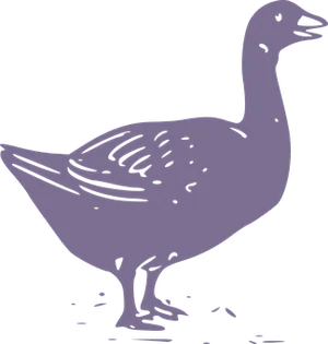 Silhouetted Goose Graphic