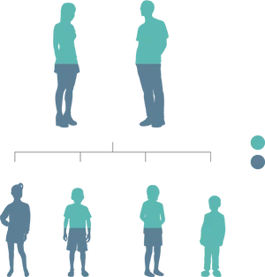 Silhouetted People Standing Graphic PNG image