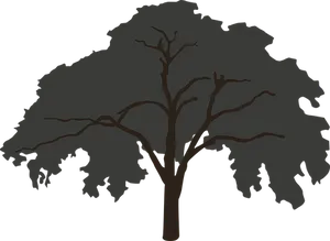 Silhouetted Tree Graphic