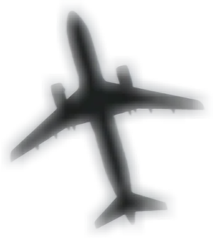 Silhouetteof Airplane Against Sky PNG image