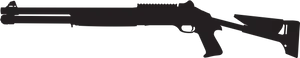 Silhouetteof Assault Rifle PNG