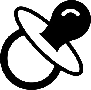 Silhouetteof Baby Pacifier