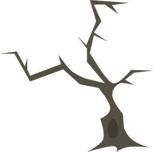 Silhouetteof Bare Tree