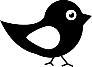 Silhouetteof Black Bird PNG image