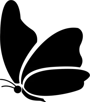 Silhouetteof Butterfly PNG image